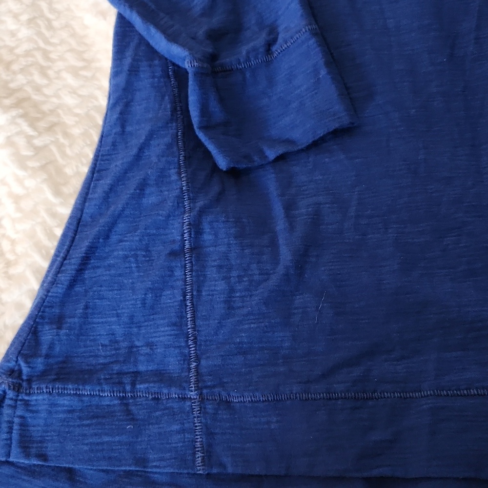 WESTBOUND blue 3/4 Sleeve Tshirt Women's M - Picture 3 of 5